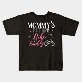 Bike Mom and Baby Matching T-shirts Gift Kids T-Shirt